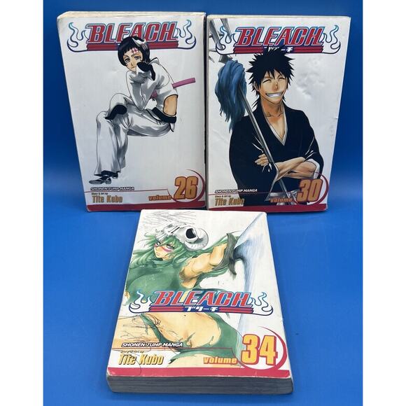 Lot of 3 - Bleach Series, Vols. 26,30,34 by Tite Kubo (2009, Trade Paperback) - Picture 1 of 12